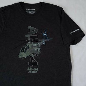 Boeing Apache AH-64 T-Shirt L Army Helicopter